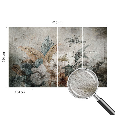 Modern fotobehang voor de woonkamer Bloemendroom