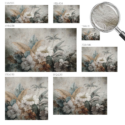 Modern fotobehang voor de woonkamer Bloemendroom