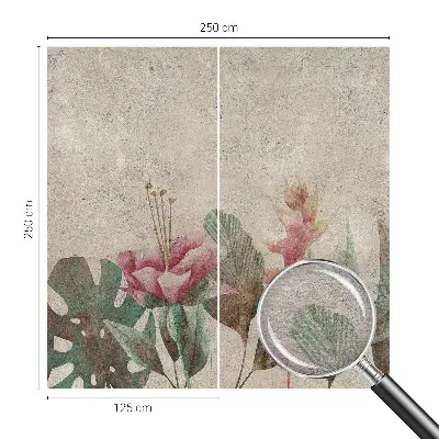 Kwalitatief fotobehang met subtiele florale print
