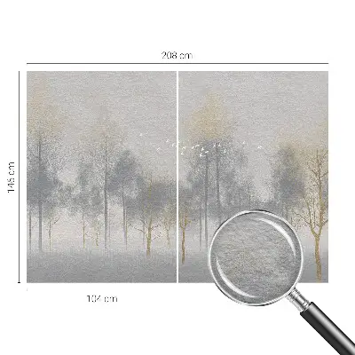 Uniek fotobehang met het motief 'Bosharmonie' voor een natuurlijke sfeer