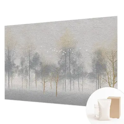 Uniek fotobehang met het motief 'Bosharmonie' voor een natuurlijke sfeer
