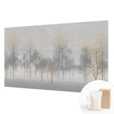 Uniek fotobehang met het motief 'Bosharmonie' voor een natuurlijke sfeer