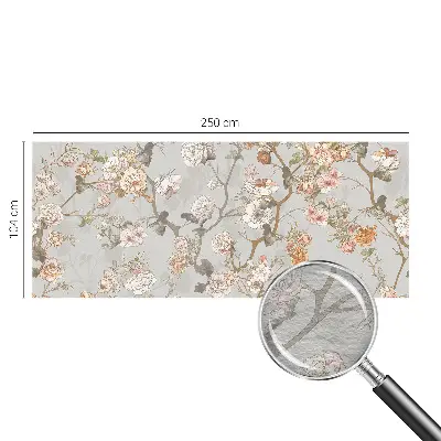 Sfeervol fotobehang met een romantisch patroon