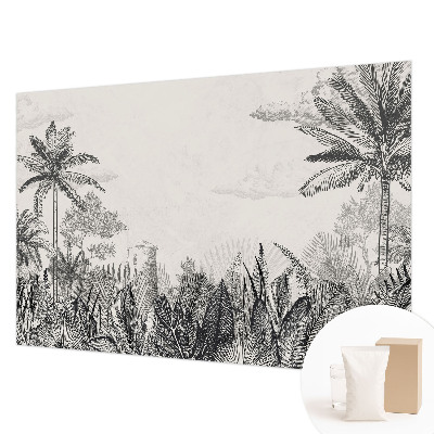 Vliesbehang fotobehang met een tropisch landschap