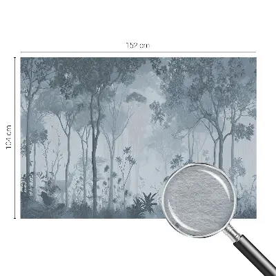 Fotobehang vliesbehang met een mystieke bosprint