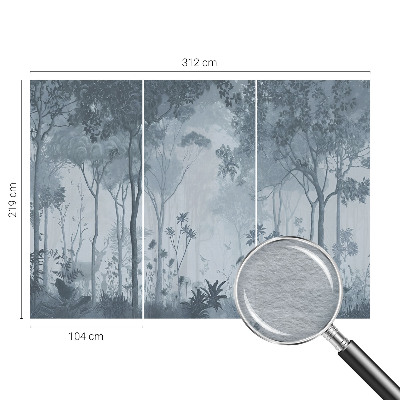 Fotobehang vliesbehang Mystiek van het bos
