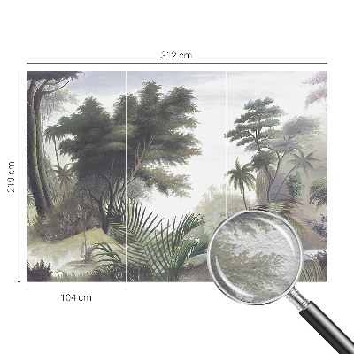 Fotobehang slaapkamer Exotisch landschap