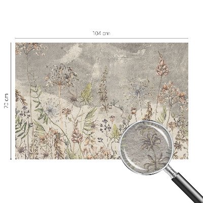 Vliesbehang fotobehang woonkamer Wilde planten