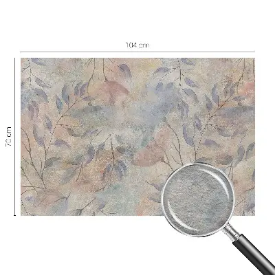 Vlies fotobehang op maat met een abstract bladmotief