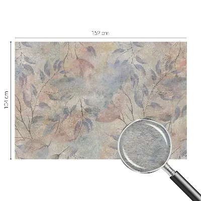 Vlies fotobehang op maat met een abstract bladmotief
