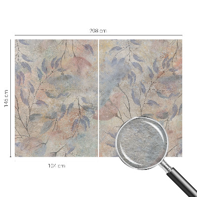 Vlies fotobehang op maat Abstracte bladeren