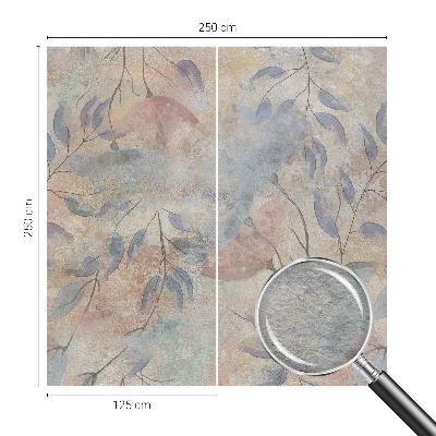 Vlies fotobehang op maat Abstracte bladeren