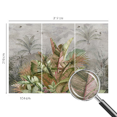 Behang met print Exotische jungle