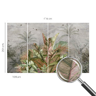 Behang met print Exotische jungle