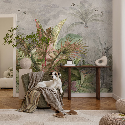 Behang met print Exotische jungle