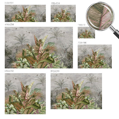 Behang met print Exotische jungle