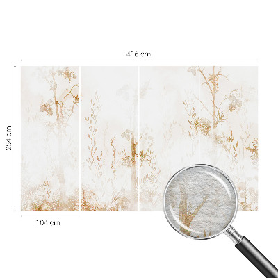 Fotobehang slaapkamer Botanische elegantie