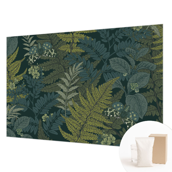 Fotobehang voor de woonkamer Groene elegantie