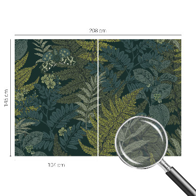 Fotobehang voor de woonkamer Groene elegantie