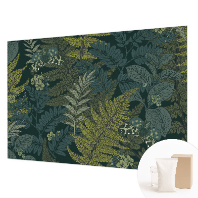 Fotobehang voor de woonkamer Groene elegantie