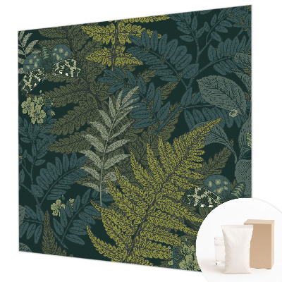 Fotobehang voor de woonkamer Groene elegantie