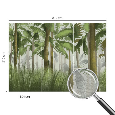 Fotobehang voor slaapkamer Tropisch bos