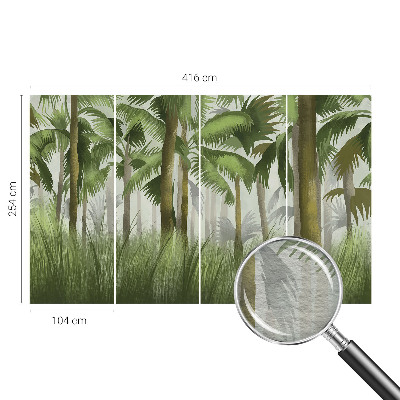 Fotobehang voor slaapkamer Tropisch bos