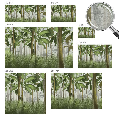 Fotobehang voor slaapkamer Tropisch bos