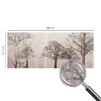 Modern fotobehang Kwetsbare bomen