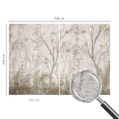 Modern fotobehang voor de woonkamer Een boshoek