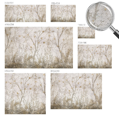 Modern fotobehang voor de woonkamer Een boshoek