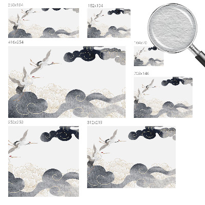 Luxe fotobehang Kraanvogels in vlucht