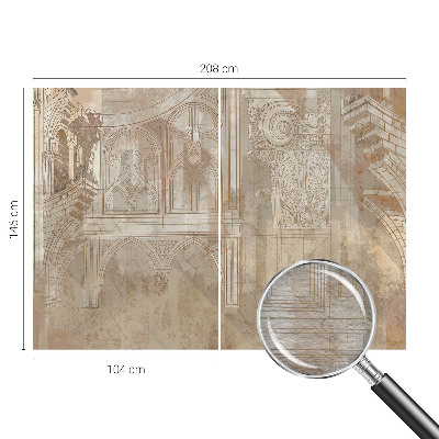 Premium fotobehang met historische ornamenten