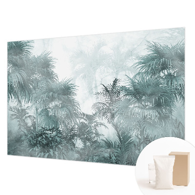 Sfeervol fotobehang met een exotisch groen motief