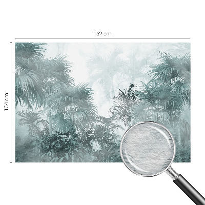 Sfeervol fotobehang met een exotisch groen motief