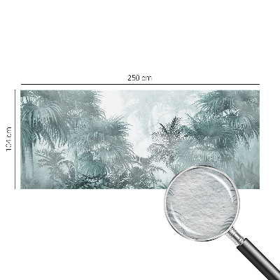 Sfeervol fotobehang met een exotisch groen motief