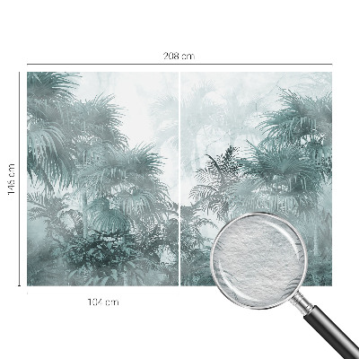 Sfeervol fotobehang met een exotisch groen motief