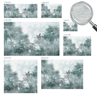 Sfeervol fotobehang Exotisch groen