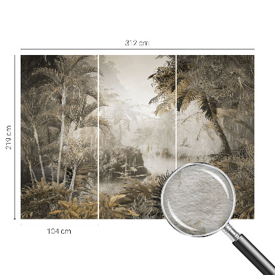 Vlies fotobehang Tropisch bos