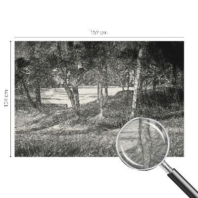 Fotobehang vlies met een vredig landschap