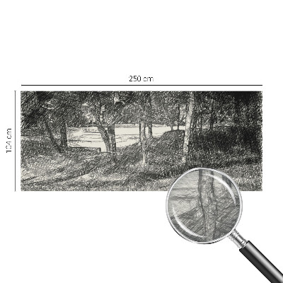 Fotobehang vlies met een vredig landschap