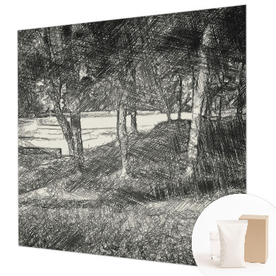 Fotobehang vlies met een vredig landschap