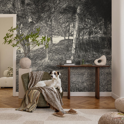 Fotobehang vlies met een vredig landschap