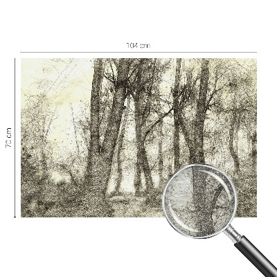 Vlies fotobehang op maat Bosmelancholie