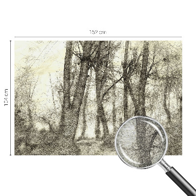 Vlies fotobehang op maat Bosmelancholie