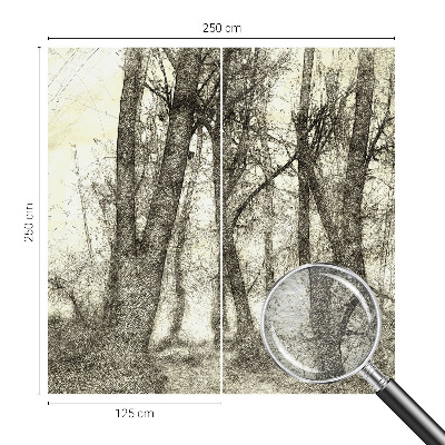 Vlies fotobehang op maat Bosmelancholie