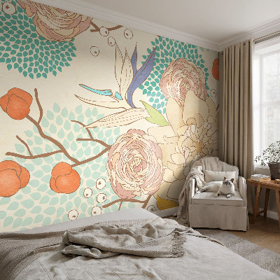 Fotobehang Bloemenfantasie