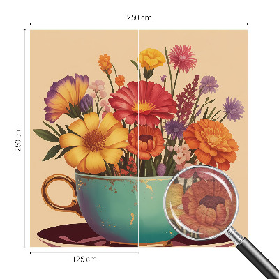 Fotobehang woonkamer Een kleurrijk boeket