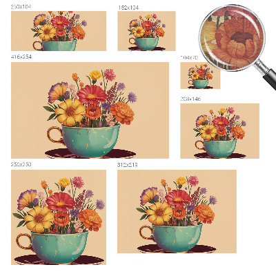 Fotobehang woonkamer Een kleurrijk boeket