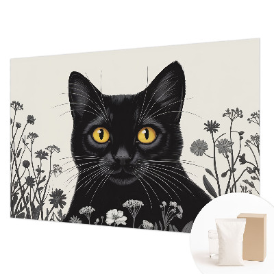 Fotobehang slaapkamer Kattenbloemen